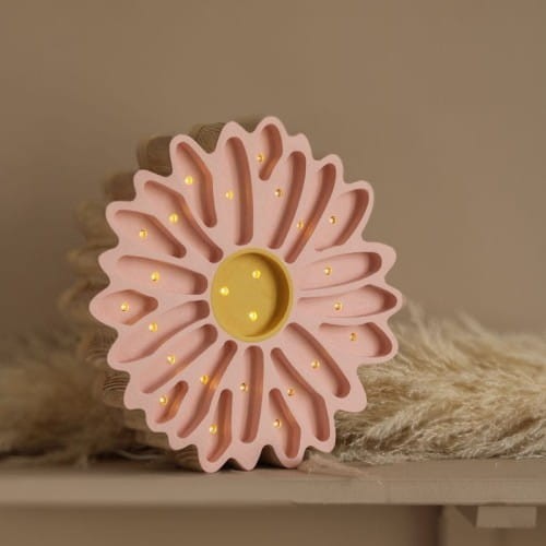 daisy lamp powder pink
