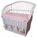 wicker bench for children