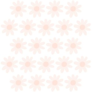 PASTELOWE LOVE - WALL STICKER DAISIES VIII