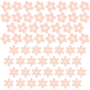 PASTELOWE LOVE - WALL STICKER DAISIES IX