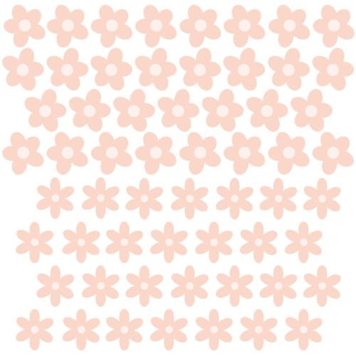 WALL STICKER DAISIES IX