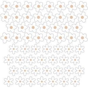 PASTELOWE LOVE - WALL STICKER DAISIES X