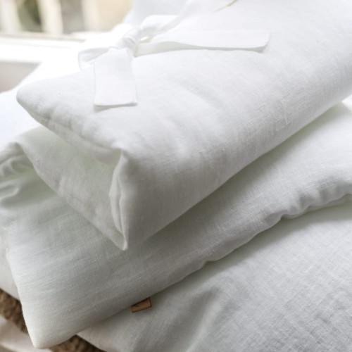 linen baby bedding with filling
