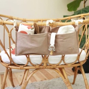 BABYLY - BED ORGANIZER FOR BABY ACCESORIES VELVET BEIGE