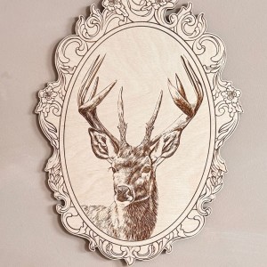 CUT IT NOW - RETRO PICTURE DEER