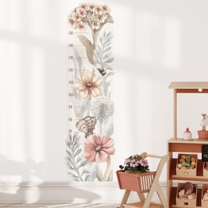 PASTELOWE LOVE - WALL STICKER HEIGHT MEASURE WILDFLOWERS