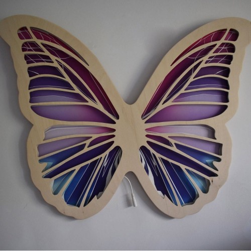 kids night lamp butterfly