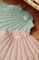 play mat velvet shell  powder mint and pink