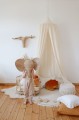 shell cushion velvet gold pearl