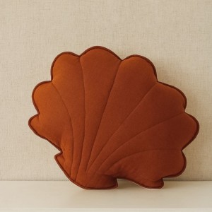 MOI MILI - LINEN SHELL PILLOW CARAMEL