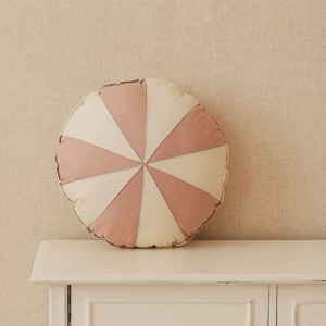 MOI MILI - PATCHWORK PILLOW POWDER PINK CANDY