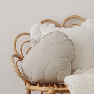 MOI MILI - LINEN LEAF PILLOW SAND