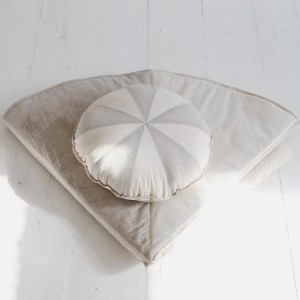 MOI MILI - PATCHOWRK PILLOW CREAM CANDY