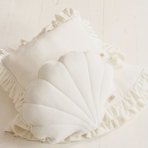 MOI MILI - VELVET SHELL PILLOW WHITE
