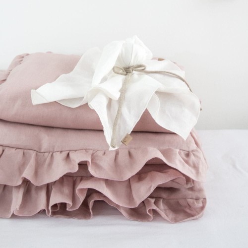 linen baby bedding with filling