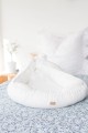 linen baby nest with bow