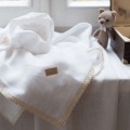 linen baby swaddle