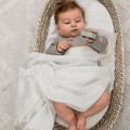 linen baby swaddle