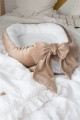 velvet baby nest with bow