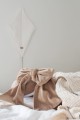 velvet baby nest with bow