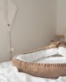 velvet baby nest with bow
