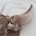 velvet baby nest with bow
