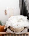 linen baby bedding with filling