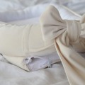 velvet baby nest with bow