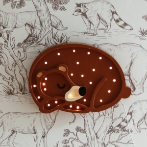 LITTLE LIGHTS - BEAR LAMP BROWN