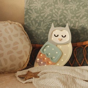 LITTLE LIGHTS - OWL LAMP PASTEL RAINBOW