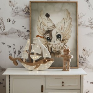 LITTLE LIGHTS - SHIP LAMP PIRATE BROWN