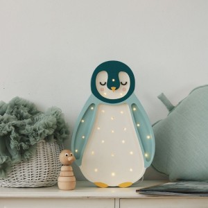 LITTLE LIGHTS - PENGUIN LAMP TEAL