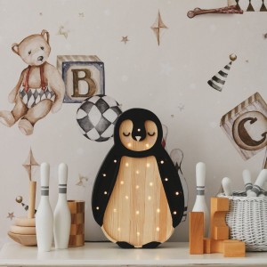 LITTLE LIGHTS - PENGUIN LAMP ARTCTIC WOOD