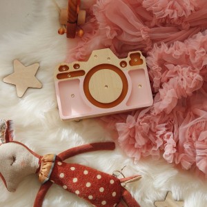 LITTLE LIGHTS - CAMERA LAMP POWDER PINK MUSTARD