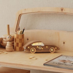 LITTLE LIGHTS - MINI RACE CAR LAMP CAPUCCINO