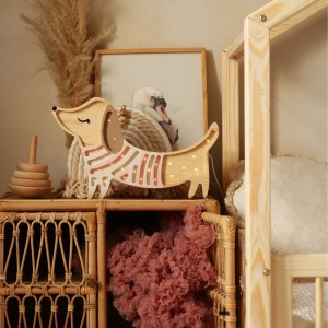 LITTLE LIGHTS - DOGGY LAMP STRAWBERRY CREAM