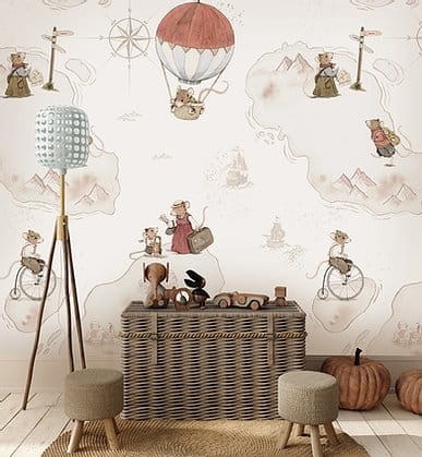 wallpaper vintage traveler mouse