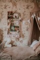 wallpaper woodland girls beige