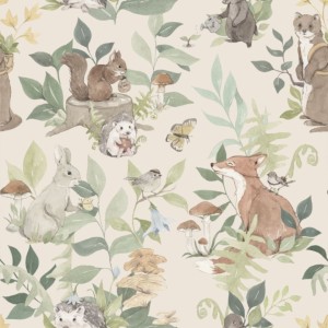 MALUMI - WALLPAPER WOODLAND SMALL BEIGE