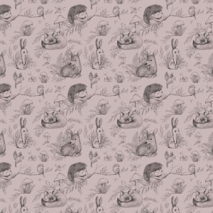 MALUMI - WALLPAPER DEER&FRIENDS ROSE