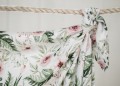 baby swaddle with flowers