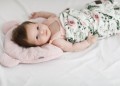 baby swaddle with flowers