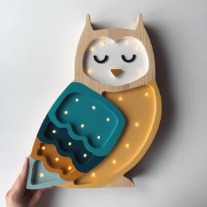 LITTLE LIGHTS - OWL LAMP MUSTARD