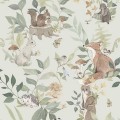 wallpaper with forest animals