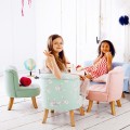 PINK LINEN ARMCHAIR FOR KIDS