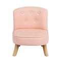 PINK LINEN ARMCHAIR FOR KIDS