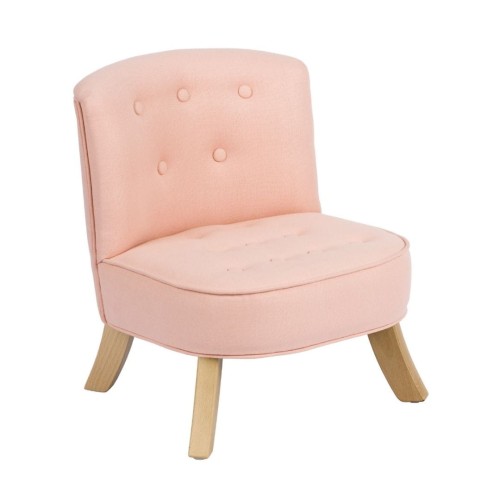 PINK LINEN ARMCHAIR FOR KIDS