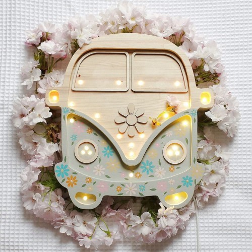 little lights flower power van
