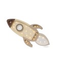 rocket lamp cappuccino wood