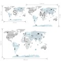 world map eco wall sticker childrens room